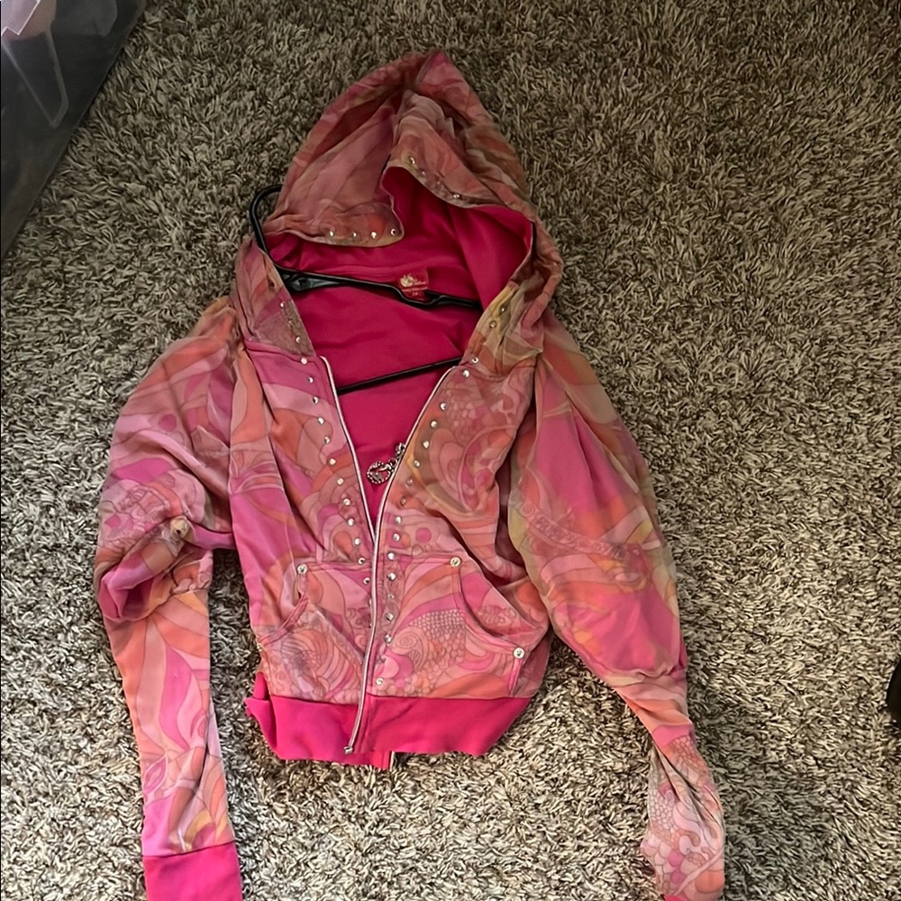 Rare Y2K Stylish Pink Women's Jacket
